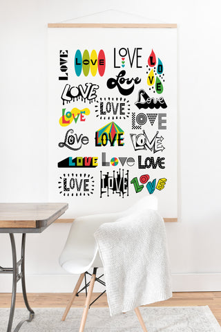 Andi Bird More Love Art Print And Hanger