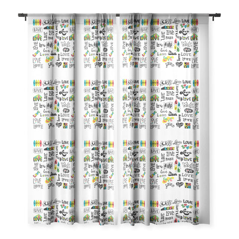 Andi Bird More Love Sheer Window Curtain