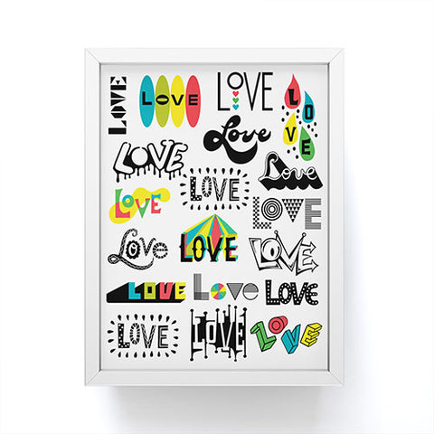 Andi Bird More Love Framed Mini Art Print