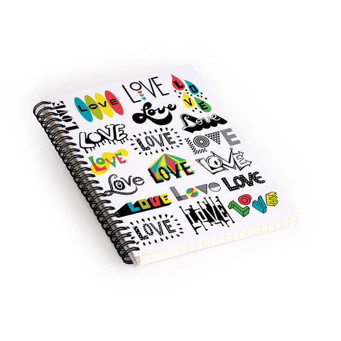 Andi Bird More Love Spiral Notebook