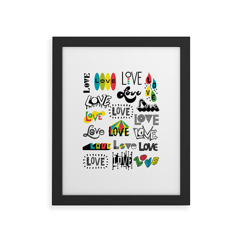 Andi Bird More Love Framed Art Print