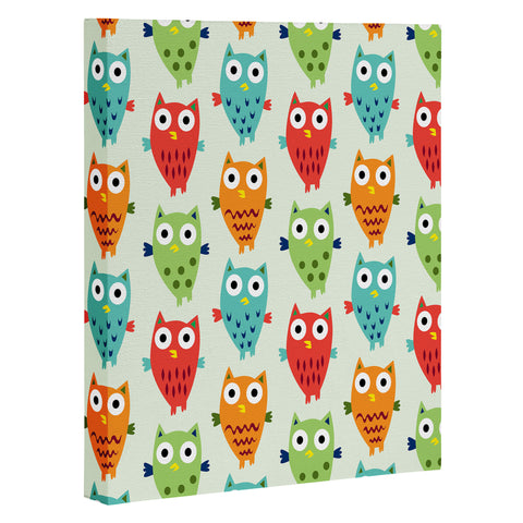 Andi Bird Owl Fun Art Canvas