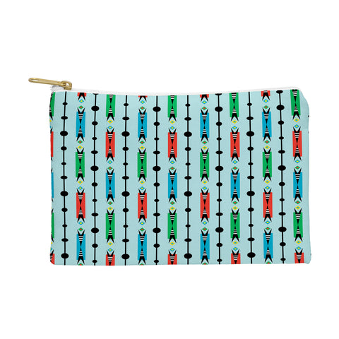 Andi Bird Pointy Retro Aqua Pouch