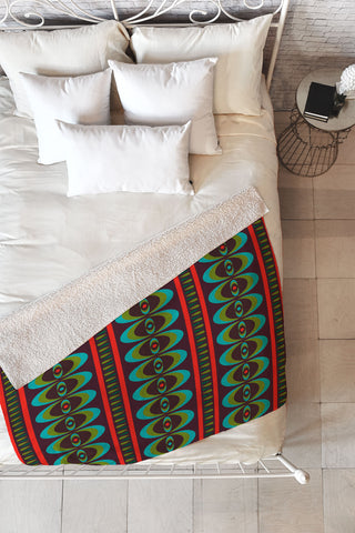 Andi Bird Primitive Beat Morocco Fleece Throw Blanket