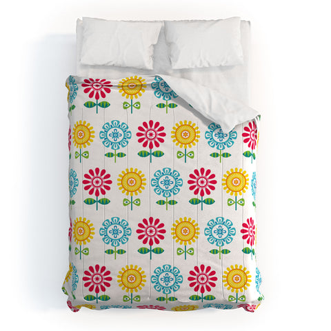 Andi Bird Pt Reyes Flowers Comforter