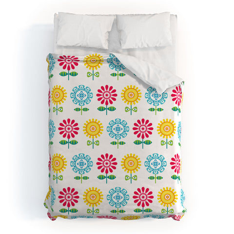 Andi Bird Pt Reyes Flowers Duvet Cover