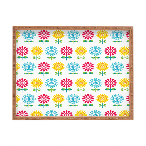 Andi Bird Pt Reyes Flowers Rectangular Tray