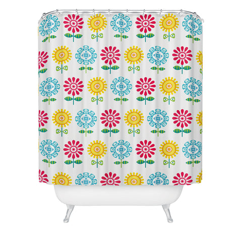Andi Bird Pt Reyes Flowers Shower Curtain