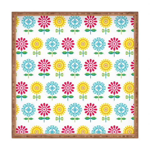 Andi Bird Pt Reyes Flowers Square Tray
