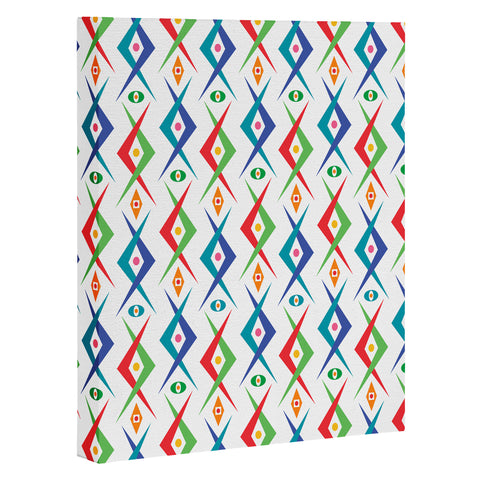 Andi Bird Retro Edge Primary Art Canvas