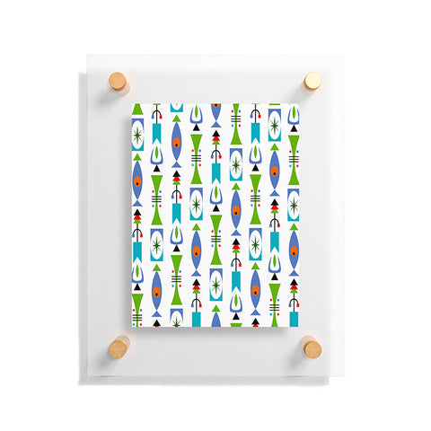 Andi Bird Retro Shape White Floating Acrylic Print