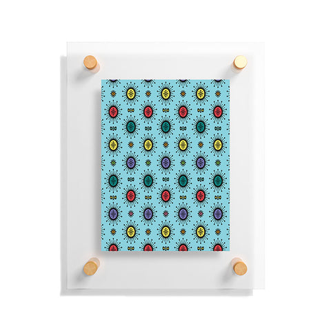 Andi Bird Retro Starlight Turquoise Floating Acrylic Print