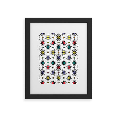 Andi Bird Retro Starlight White Framed Art Print