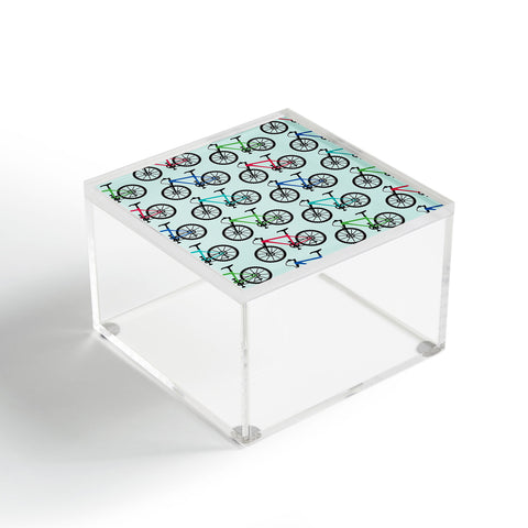 Andi Bird Ride A Bike Aqua Acrylic Box