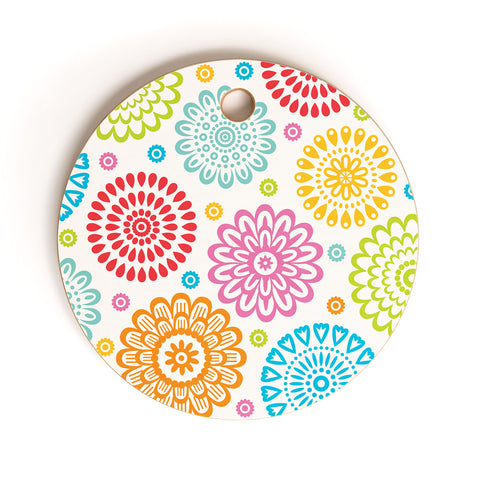 Andi Bird Sausalito Floral Cutting Board Round