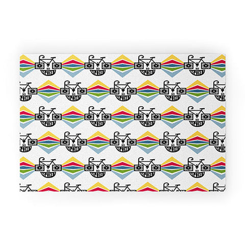Andi Bird So Spoked Bicycle Welcome Mat