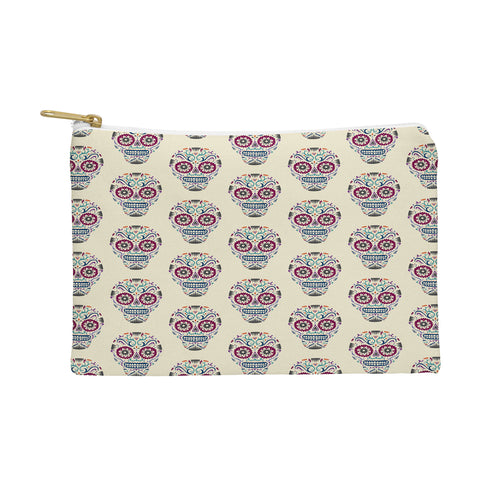 Andi Bird Sugar Skull Crema Pouch