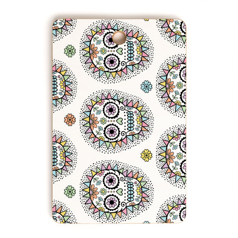 Andi Bird Sugar Skull Hero Cutting Board Rectangle