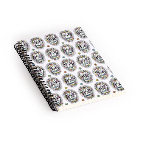 Andi Bird Sugar Skull Hero Spiral Notebook