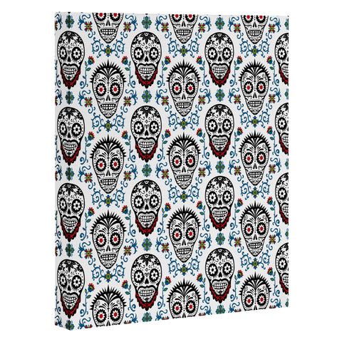 Andi Bird Sugar Skull Voodoo Art Canvas