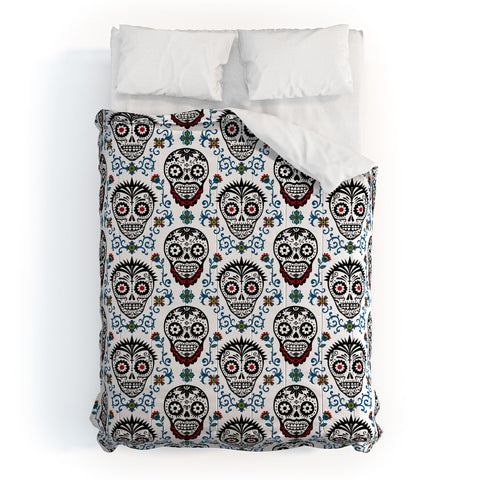 Andi Bird Sugar Skull Voodoo Comforter