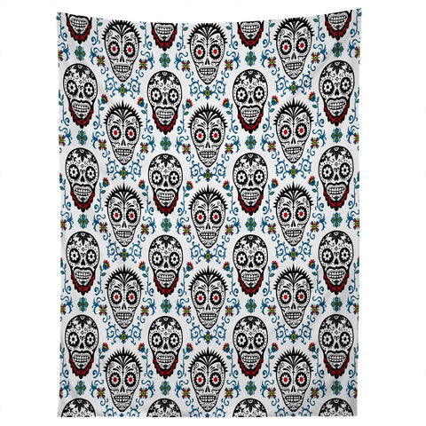 Andi Bird Sugar Skull Voodoo Tapestry