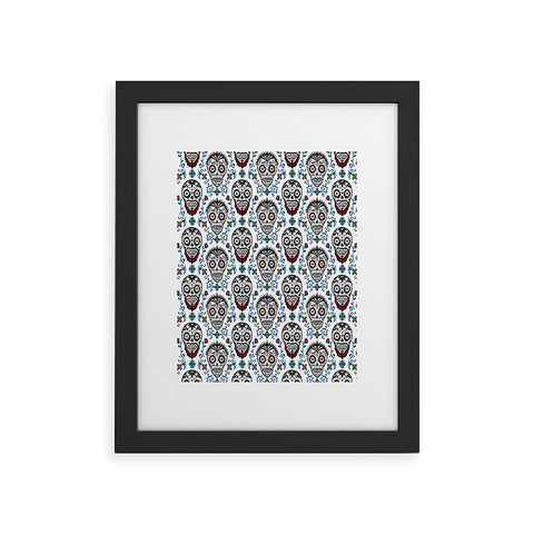 Andi Bird Sugar Skull Voodoo Framed Art Print