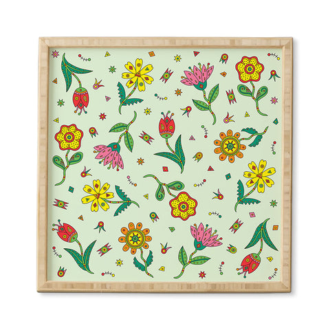 Andi Bird Surreal Flowers Leaf Framed Wall Art