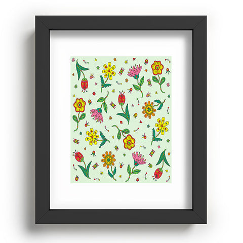 Andi Bird Surreal Flowers Leaf Recessed Framing Rectangle