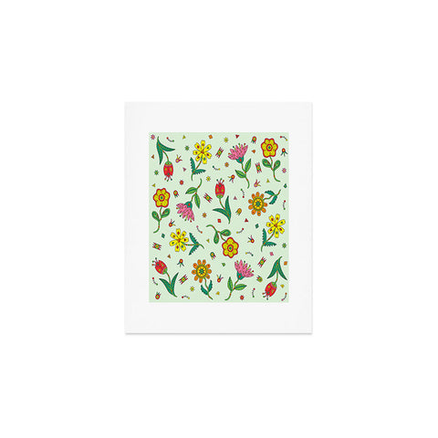 Andi Bird Surreal Flowers Leaf Art Print