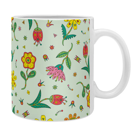 Andi Bird Surreal Flowers Leaf Coffee Mug