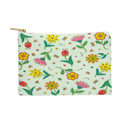 Andi Bird Surreal Flowers Leaf Pouch