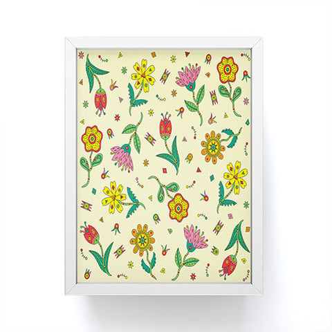 Andi Bird Surreal Flowers Maze Framed Mini Art Print