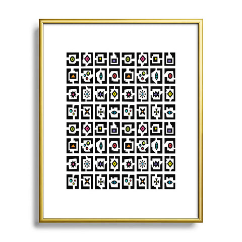 Andi Bird Tip Top Metal Framed Art Print