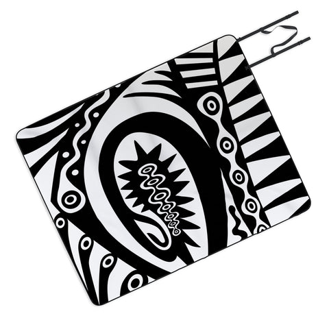 Andi Bird Tribal Effect Picnic Blanket