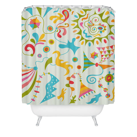 Andi Bird Upbeat Shower Curtain