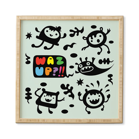 Andi Bird Waz Up Framed Wall Art