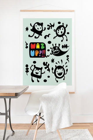 Andi Bird Waz Up Art Print And Hanger