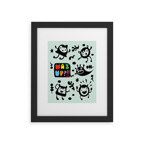 Andi Bird Waz Up Framed Art Print