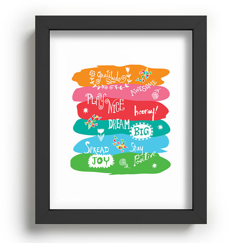 Andi Bird Woo Hoo Words Recessed Framing Rectangle