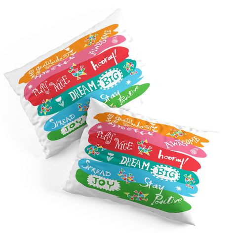 Andi Bird Woo Hoo Words Pillow Shams