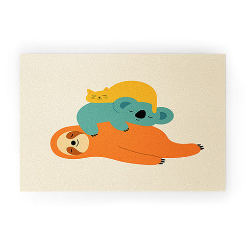 Andy Westface Being Lazy Welcome Mat