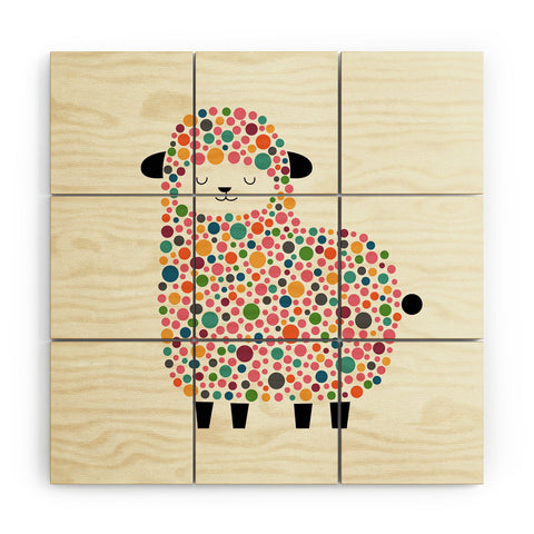 Andy Westface Bubble Sheep Wood Wall Mural