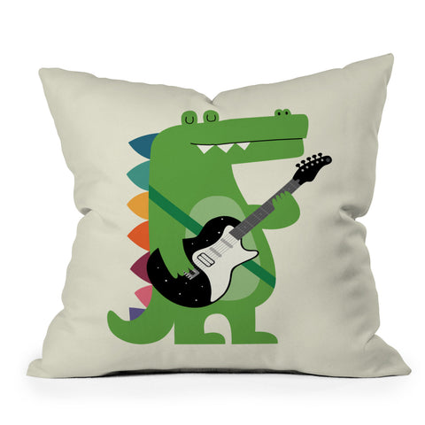 Andy Westface Croco Rock Throw Pillow