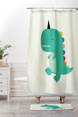 Andy Westface Dinocorn Shower Curtain And Mat