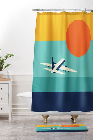 Andy Westface Fly Away 2 Shower Curtain And Mat