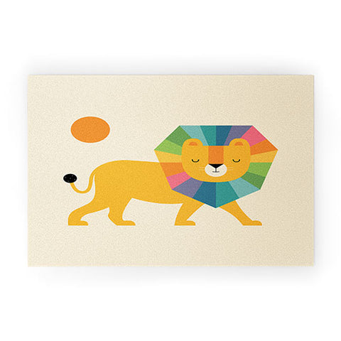 Andy Westface Lion Shine Welcome Mat