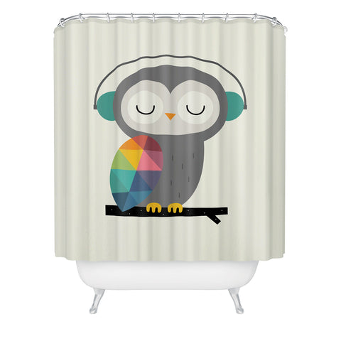 Andy Westface Owl Time Shower Curtain