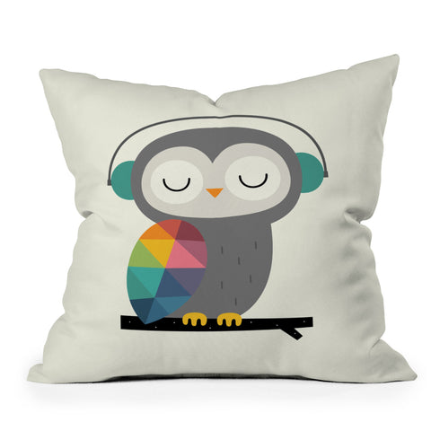 Andy Westface Owl Time Throw Pillow