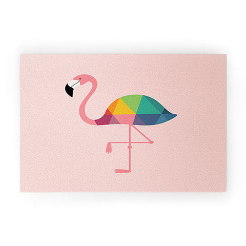 Andy Westface Rainbow Flamingo Welcome Mat